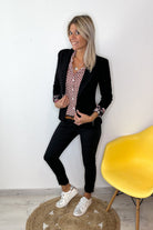 Chemise imprimé géométrique rouge