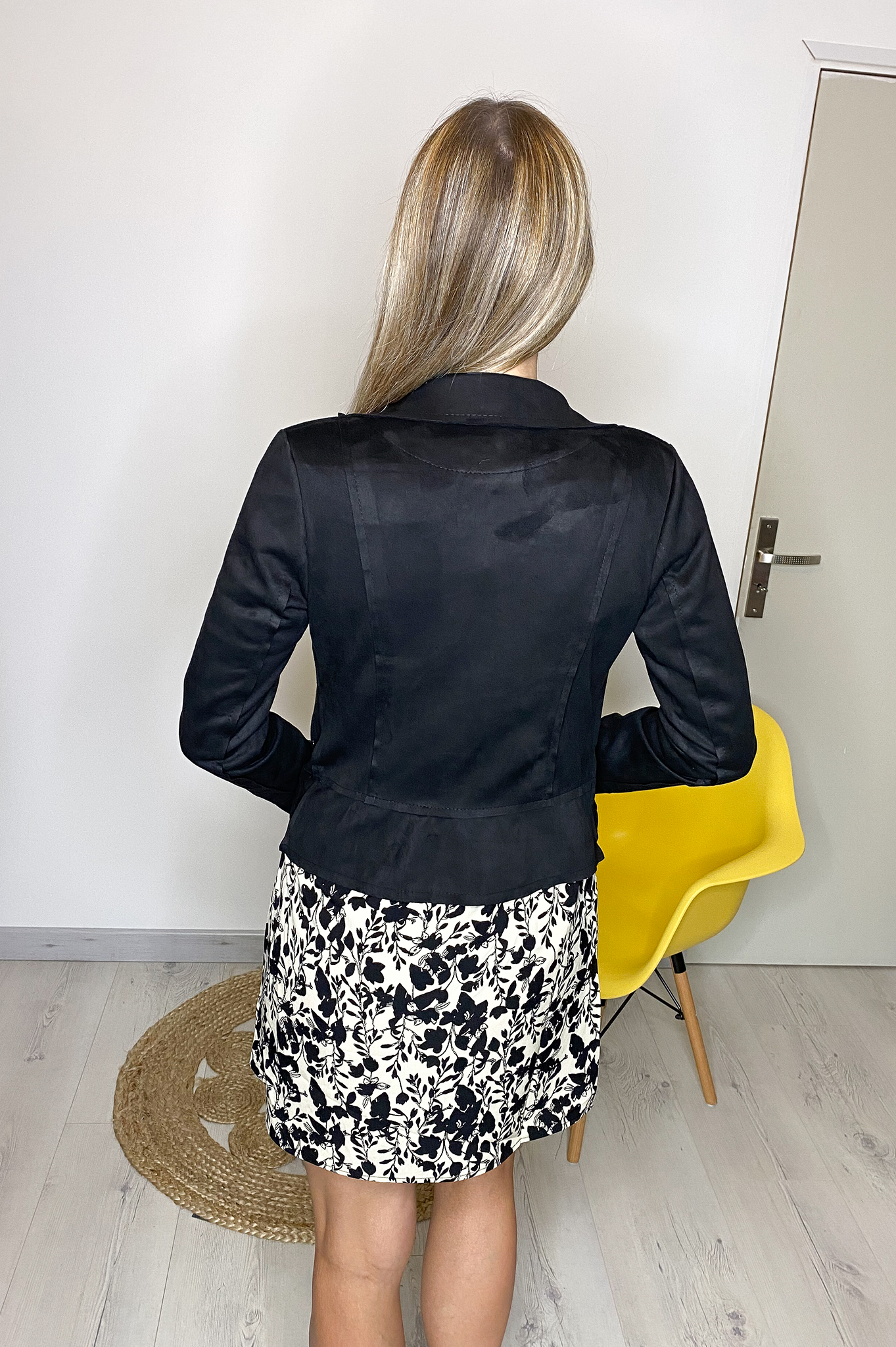 Perfecto en Suédine noir la boutique de lydie