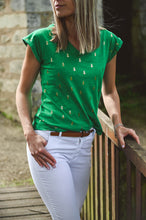 Charger l&#39;image dans la galerie, T-shirt ananas Vert
