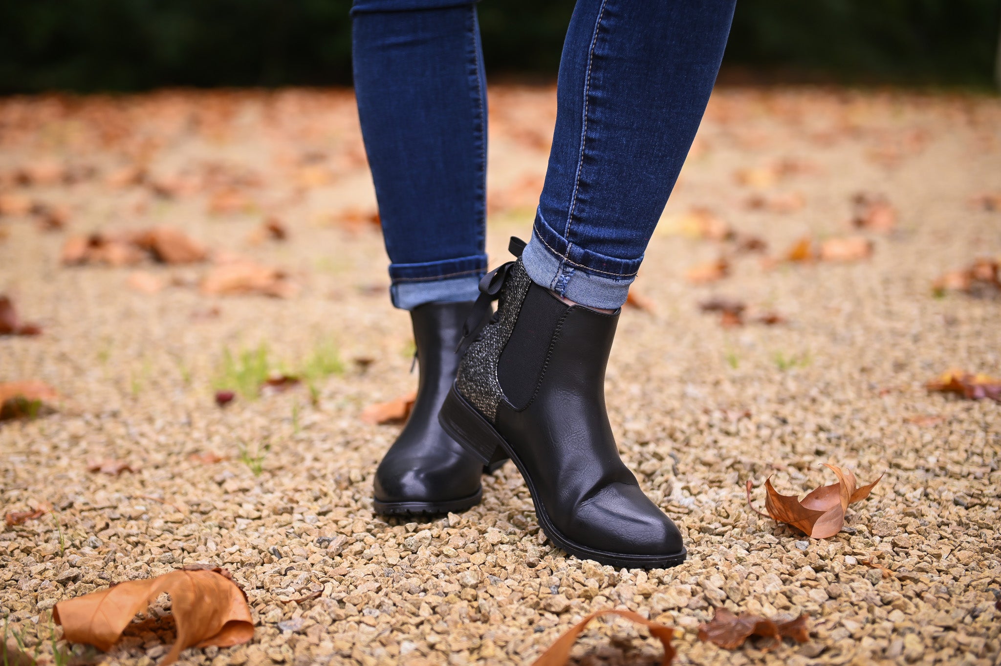 Bottines chelsea femme noires