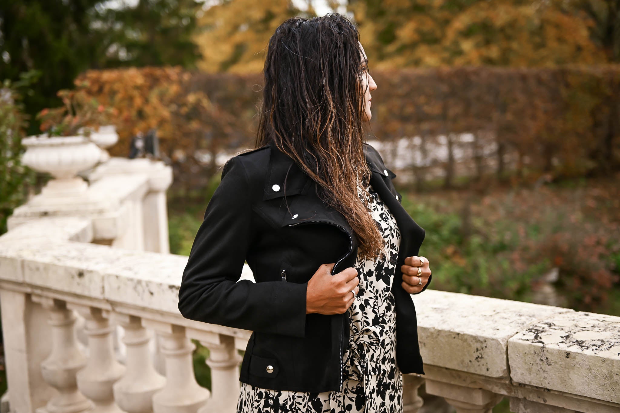 Perfecto en Suédine noir femme 