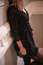 Charger l&#39;image dans la galerie, robe noire léopard la boutique de lydie
